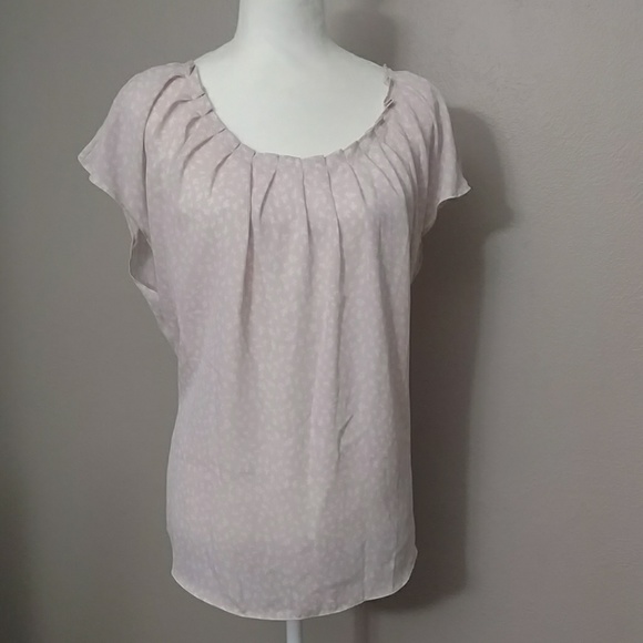 LC Lauren Conrad Tops - Lauren Conrad Light Pink Floral Tie Back Top - XXL